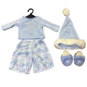 American Girl Doll Let It Snow Sleep Set - Full Outfit - Retired 2008